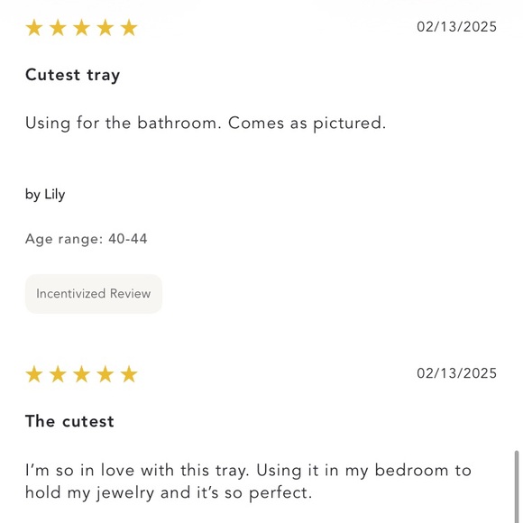 Anthropologie Bistro Tile Valentines Theme Vanity Tray NWT - Picture 10 of 10